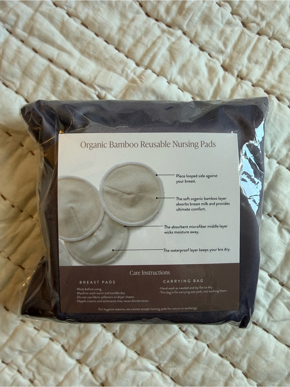 Kindred Bravely Organic Bamboo Reusable Nursing Pads